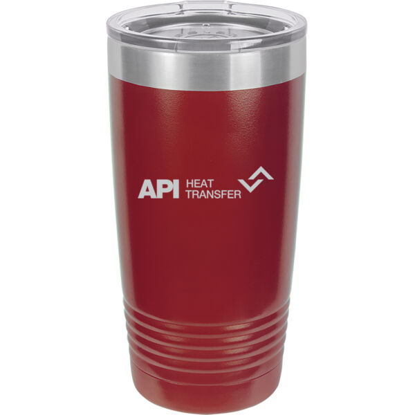   - 20 oz. Stainless Steel Tumbler w/Clear Lid Thumbnail